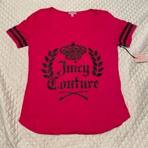 Juicy couture black crown glitter M